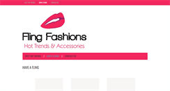 Desktop Screenshot of flingfashions.com